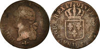 France Sol Coin, Louis XVI, Sol ou sou, Lyon, Copper -