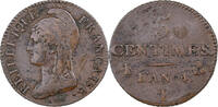 France 5 Centimes Dupré, Limoges, Copper, Gadoury:124 -