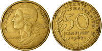 France 50 Centimes Coin, Marianne, Aluminum-Bronze, KM:939.2 -