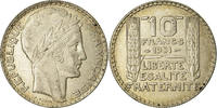 France 10 Francs Coin, Turin, Paris, Silver, KM:878 -