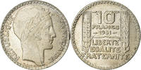 France 10 Francs Coin, Turin, Paris, Silver, KM:878 -