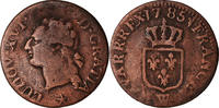 France Liard Coin, Louis XVI, Liard, Lille, Copper -