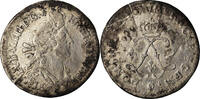 France 4 Sols 2 Deniers Coin, Louis XIV, 4 Sols aux 2 L, Rennes -