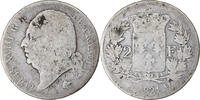 France 2 Francs Coin, Louis XVIII, Louis XVIII, Perpignan -