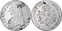 France Ecu Coin, Louis XVI, Écu aux branches d'olivier, Perpignan -