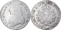 France Ecu Coin, Louis XVI, Écu de Béarn aux branches d'olivier, Pau -