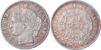 France 20 Centimes Coin, Cérès, Paris, error clashed die -