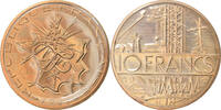 France 10 Francs Coin, Mathieu, FDC, Nickel-brass, KM:940 -