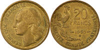 France 20 Francs Coin, Guiraud, Beaumont - Le Roger, 3 faucilles / G -