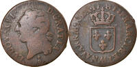 France 1/2 Sol Coin, Louis XVI, 1/2 Sol ou 1/2 sou, Metz -