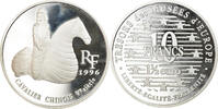 France 10 Francs-1.5 Euro Coin, Cavalier chinois, Paris, Proof -