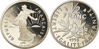France 1/2 Franc Coin, Semeuse, Proof, Nickel, KM:931.2 -