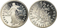France 1/2 Franc Coin, Semeuse, Proof, Nickel, KM:931.2 -