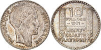 France 10 Francs Coin, Turin, Paris, Silver, KM:878 -