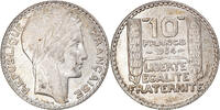 France 10 Francs Coin, Turin, Paris, Silver, KM:878 -