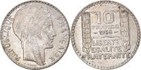 France 10 Francs Coin, Turin, Paris, Silver, KM:878 -