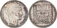 France 10 Francs Coin, Turin, Paris, Silver, KM:878 -