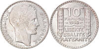 France 10 Francs Coin, Turin, Paris, Silver, KM:878 -