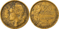France 20 Francs Coin, Guiraud, Beaumont - Le Roger, 3 faucilles / G -