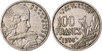France 100 Francs Coin, Cochet, Chouette, Copper-nickel -