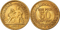 France 50 Centimes Coin, Chambre de commerce, Paris -
