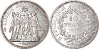 France 10 Francs Coin, Hercule, Paris, Silver, KM:932 -