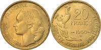 France 20 Francs Coin, Guiraud, Beaumont - Le Roger, 3 faucilles / G -