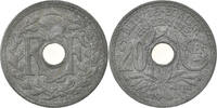 France 20 Centimes Coin, Lindauer, Zinc, KM:907.1 -