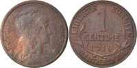 France Centime Coin, Dupuis, Paris, Bronze, KM:840 -