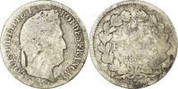 France 1/2 Franc Coin, Louis-Philippe, Lille, Silver -