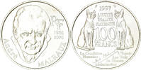 France 100 Francs Coin, André Malraux, Silver, Gadoury:954 -