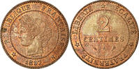 France 2 Centimes Coin, Cérès, Paris, Bronze, KM:827.1 -