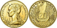 Madagascar 20 Francs Coin, Paris, ESSAI, Aluminum-Bronze, KM:E5 -