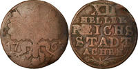 German States 12 Heller Coin, AACHEN, Copper, KM:51 -