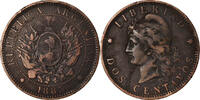 Argentina 2 Centavos Coin, Bronze, KM:33 -