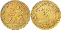 France 2 Francs Coin, Chambre de commerce, Aluminum-Bronze -