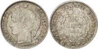France 20 Centimes Coin, Cérès, Paris, Silver, KM:758.1 -