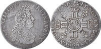 France 1/12 Ecu aux 8 L Coin, Louis XIV, Paris, Silver -
