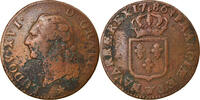 France Sol Coin, Louis XVI, Sol ou sou, Lille, Copper -