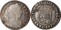 France 1/12 d'écu à la mèche longue de Béarn Louis XIV, Pau, Rare -
