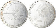 Portugal 8 Euro Lisbon, Silver, KM:753 -