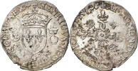 France Douzain aux croissants Coin, Henri II, Poitiers -
