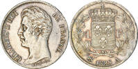 France Franc Coin, Charles X, Paris, Silver, KM:724.1, Le -