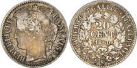 France 20 Centimes Coin, Cérès, Bordeaux, Silver, KM:758.3 -