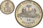 Haiti 25 Gourdes Coin, Proof, Silver, KM:103 -