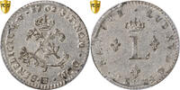 France Double Sol Louis XV, Strasbourg, Billon, PCGS -