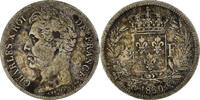 France 1/2 Franc Coin, Charles X, Bordeaux, Silver, KM:723.7 -