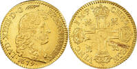 France 1/2 louis d'or à la tête nue Louis XIV, 1/2 Louis d'or à la tête nue, Paris, Gold -