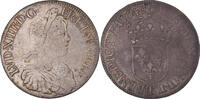 France Ecu Coin, Louis XIV, Écu à la mèche longue, Nantes -