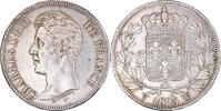 France 5 Francs Coin, Charles X, Lille, Silver, KM:720.13, Le -